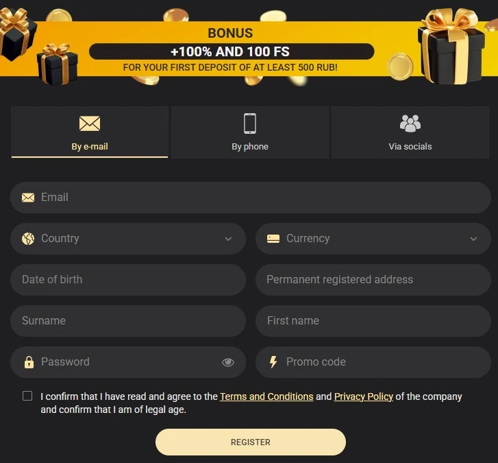 Enregistrement de 1xslot