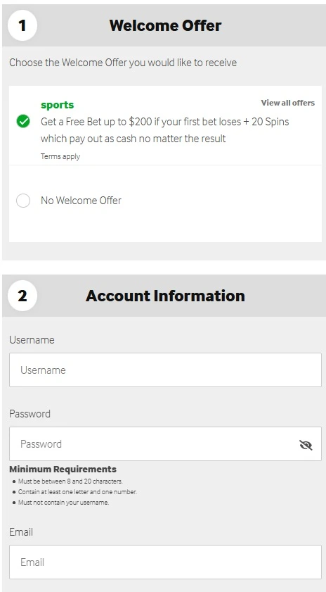 betway registration form 