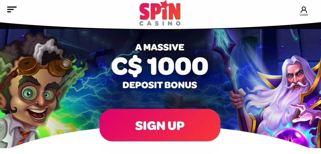 Spincasino baner görüntüsü