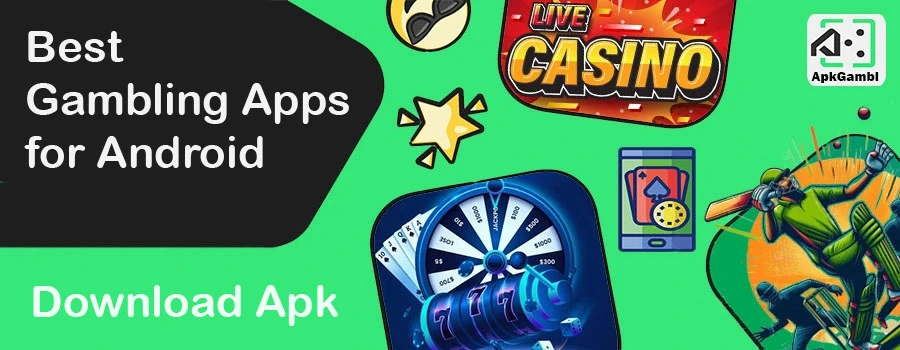 banner with gambling application shortcuts