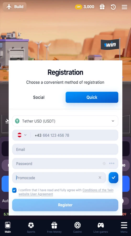 enregistrement de l'application aviatrix