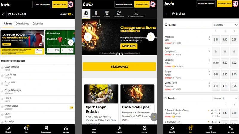 bwin mobile site image