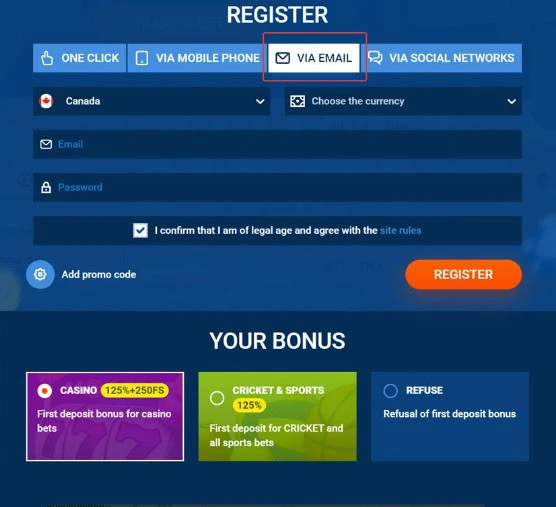 mostbet kayıt görüntüsü